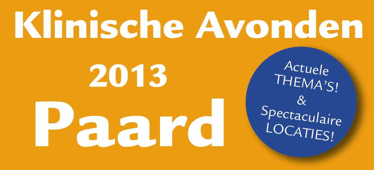 Klinische Avonden Paard 2013