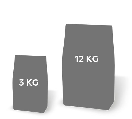 3 en 12 kg verpakking